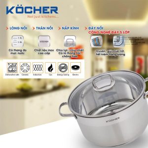 Nồi luộc gà Kocher 24cm