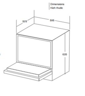 MÁY RỬA BÁT LORCA TA-916DWB - 1 máy rửa bát lorca TA-916DWB