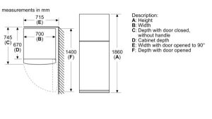 TỦ LẠNH ĐƠN BOSCH HMH KDN55NL20M SERIES 4 - 5