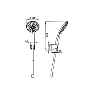 BỘ SEN TAY AIRSENSE 5 CHỨC NĂNG HAFELE 485.60.626 - 3