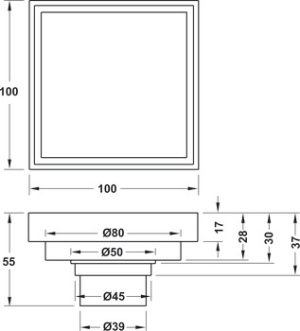 THOÁT SÀN 100 MM HAFELE 485.61.236 - 6 THOÁT SÀN 100 MM HAFELE 485.61.236 - 5