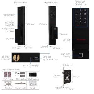 KHOÁ ĐIỆN TỬ HAFELE PP8100 912.20.286 - 8