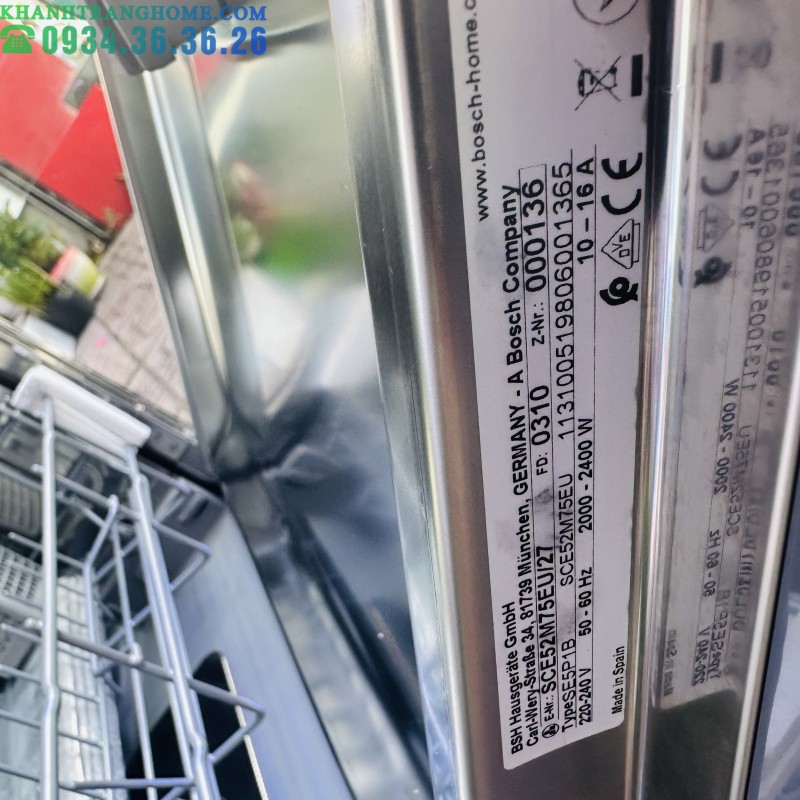 Máy rửa bát Bosch SCE52M75EU Series 6 - 123