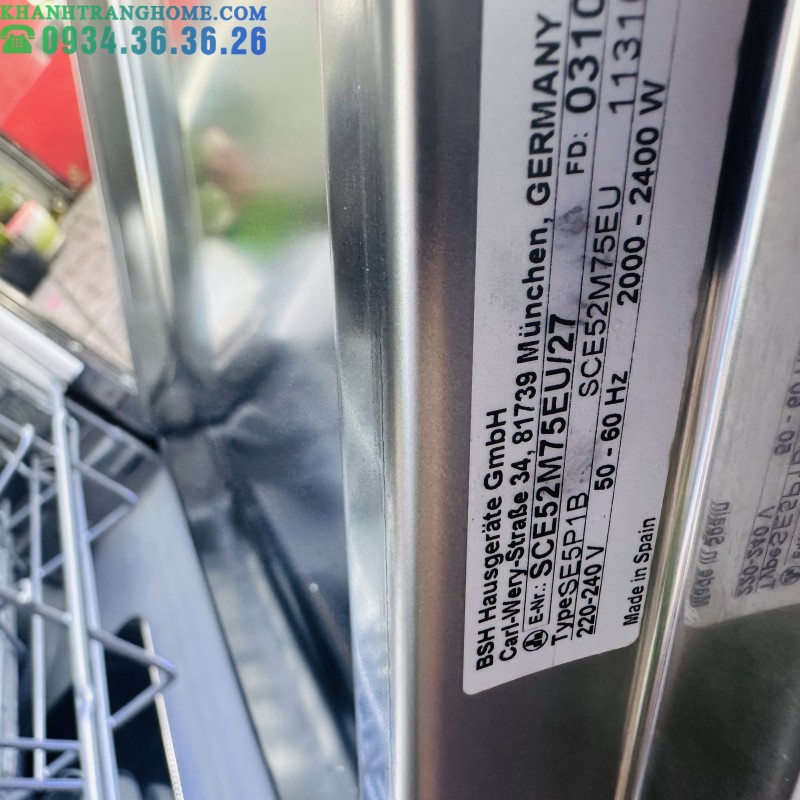 Máy rửa bát Bosch SCE52M75EU Series 6 - 155