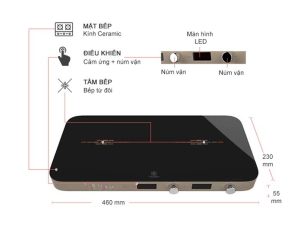 BẾP TỪ ĐÔI ĐA NĂNG HAWONKOO MCEH-200-II-CF