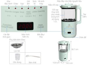 MÁY LÀM SỮA HẠT HAWONKOO SMH-120-GE