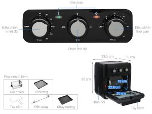 NỒI CHIÊN KHÔNG DẦU HAWONKOO AFH-100