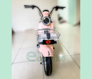 XE ĐẠP ĐIỆN MÀU HỒNG - 4