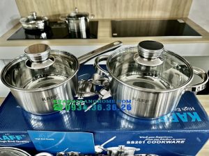 BỘ NỒI CAO CẤP 5 MÓN INOX 304 KAFF KF ST005FR