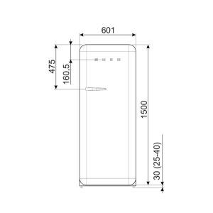 TỦ LẠNH SMEG FAB28RBL5 535 14 611 - 1 TỦ LẠNH SMEG FAB28RBL5 535 14 611