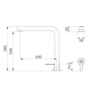 Vòi chậu rửa chén Malloca K501B - 1 VÒI CHẬU RỬA CHÉN MALLOCA K501B