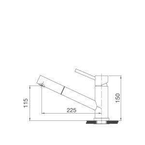 VÒI RỬA CHÉN MALLOCA K110-SS