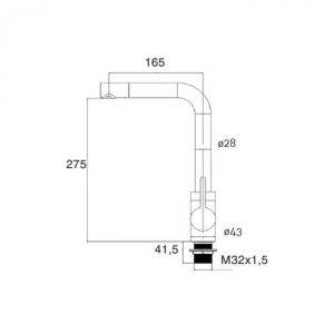 Vòi Rửa Bát Cata CSA - 1 Vòi Rửa Bát Cata CSA