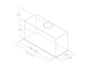 Máy hút mùi âm tủ Elica LANE BL MAT/A/72 PRF0165834 - 5 Máy hút mùi âm tủ Elica LANE BL MAT/A/72 PRF0165834 - 4