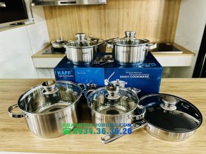 BỘ NỒI CAO CẤP 5 MÓN INOX 304 KAFF KF ST005FR