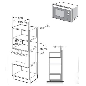 Lò vi sóng Q-Class Fagor 3MWB-25BTCGN - 6