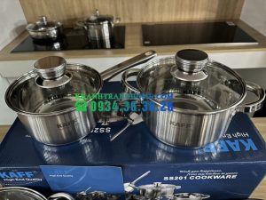 BỘ NỒI CAO CẤP 5 MÓN INOX 304 KAFF KF ST005FR