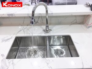 Chậu rửa bát KONOX CUBE 8144DU - 4 Chậu rửa bát KONOX CUBE 8144DU