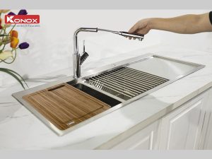 Chậu rửa bát KONOX KN11650TD R - 5 Chậu rửa bát KONOX KN11650TD