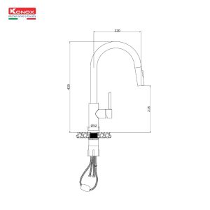 Vòi rửa KONOX Reno - 1 Vòi rửa KONOX Reno