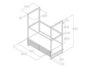 Máy hút mùi đảo Elica OPEN SUITE BL/F/80 PRF0166703 - 9 Máy hút mùi đảo Elica OPEN SUITE BL/F/80 PRF0166703 - 8