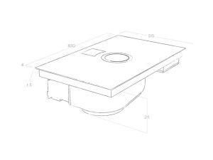 Bếp từ kết hợp máy hút mùi Elica NIKOLATESLA SWITCH BL/F/83 PRF0146210A - 9 Bếp từ kết hợp máy hút mùi Elica NIKOLATESLA SWITCH BL/F/83 PRF0146210A - 8