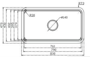 Chậu rửa bát KONOX KN8347SU DEKOR - 6 Chậu rửa bát KONOX KN8347SU DEKOR