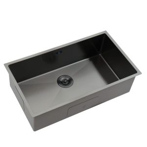 BỒN RỬA FAGOR 7844R-BK 304 MẠ PVD MÀU XÁM MỜ - 2 FAGOR 7844R-BK 304