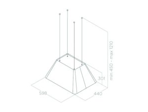 Máy hút mùi Elica IKONA LIGHT IX/F/60 PRF0165071 - 5