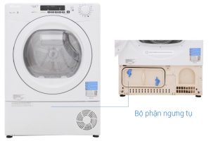 MÁY SẤY NGƯNG TỤ CANDY 9KG GVS C9DE-S - 10 MÁY SẤY NGƯNG TỤ CANDY 9KG GVS C9DE-S - 9