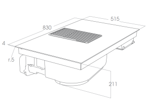 Bếp từ kết hợp máy hút mùi Elica NIKOLATESLA PRIME S BL/F PO/83 PRF0185060 - 7