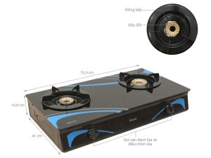 Bếp ga đôi Rinnai RV-3715GL(BC) - 4