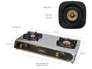 Bếp gas Rinnai RV-577(BK) - 3