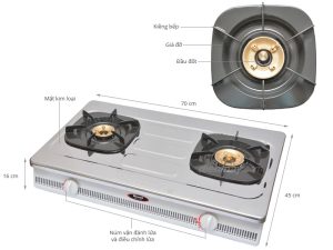 BẾP GAS ĐÔI RINNAI RV-770(S1) - 5 BẾP GAS ĐÔI RINNAI RV-770(S1) - 4