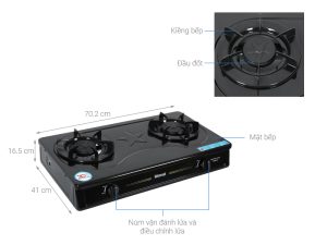 BẾP GAS ĐÔI RINNAI RV-MC27BE - 7 BẾP GAS ĐÔI RINNAI RV-MC27BE - 6