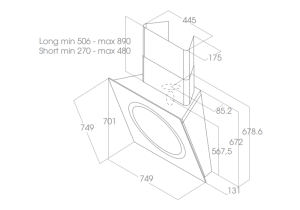 Máy hút mùi áp tường Elica OM AIR BEAUTY/F/75 PRF0100137 - 7 Máy hút mùi áp tường Elica OM AIR BEAUTY/F/75 PRF0100137 - 6