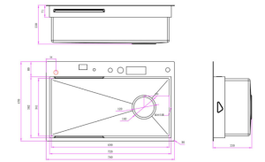 Chậu rửa chén Maadela MDS-7647DRF - 11 Chậu rửa chén Maadela MDS-7647DRF - 10