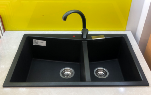 CHẬU RỬA CHÉN CARYSIL LMC5-03/NERA (ĐEN) - 2 CARYSIL LMC5-03/NERA