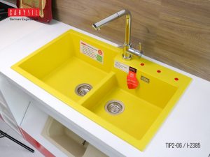 CHẬU RỬA CHÉN CARYSIL TIP2-06/YELLOW (VÀNG) - 2 CARYSIL TIP2-06/YELLOW