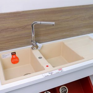 CHẬU RỬA CHÉN CARYSIL ENC1-18/CHAMPAGNE (VÀNG KEM) - 2 CARYSIL ENC1-18/CHAMPAGNE