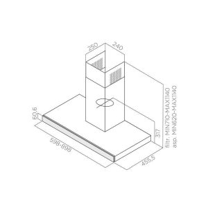 Máy hút mùi áp tường Elica JOY BLIX/A/90 PRF0104626A - 5