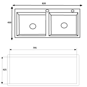 Chậu rửa Handmade Eurosun EU-8245C - 3