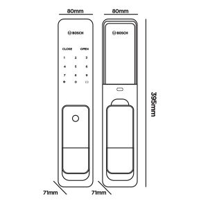Khóa cửa vân tay BOSCH FU 750BK - 9 Khóa cửa vân tay BOSCH FU 750BK - 8