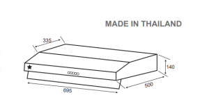 Máy hút mùi PRAMIE CL9S-700 Pro - 1 Máy hút mùi PRAMIE CL9S-700 Pro