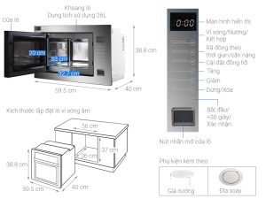 LÒ VI SÓNG CAO CẤP JUNGER TK-90 - 23 LÒ VI SÓNG CAO CẤP JUNGER TK-90