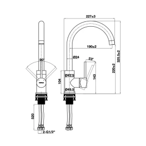 GÓI CHẬU VÒI BẾP ESSENCE 5 HAFELE 577.25.429 - 9