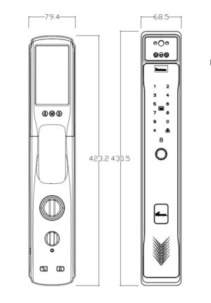 KHÓA THÔNG MINH DEMAX SL818 MG - 1 KHÓA THÔNG MINH DEMAX SL818 MG