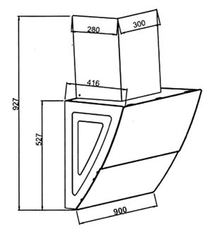 MÁY HÚT MÙI SEVILLA SV-90K4 - 4 MÁY HÚT MÙI SEVILLA SV-90K4