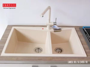 CHẬU RỬA CHÉN CARYSIL LMC5-18/CHAMPAGNE (VÀNG KEM) - 2 CARYSIL LMC5-18/CHAMPAGNE