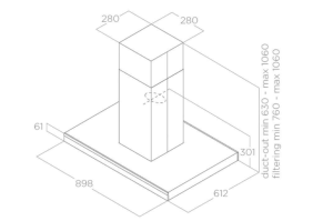 Máy hút mùi đảo Elica ADÉLE IS BLIX/A/90X60 PRF0167313 - 5 Máy hút mùi đảo Elica ADÉLE IS BLIX/A/90X60 PRF0167313 - 4